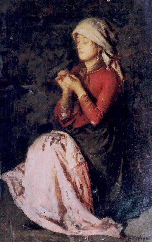 Noè Bordignon - La massaia de 'La pappa al fogo' ( 1895 )